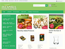 Tablet Screenshot of istanbulfoodbazaar.com